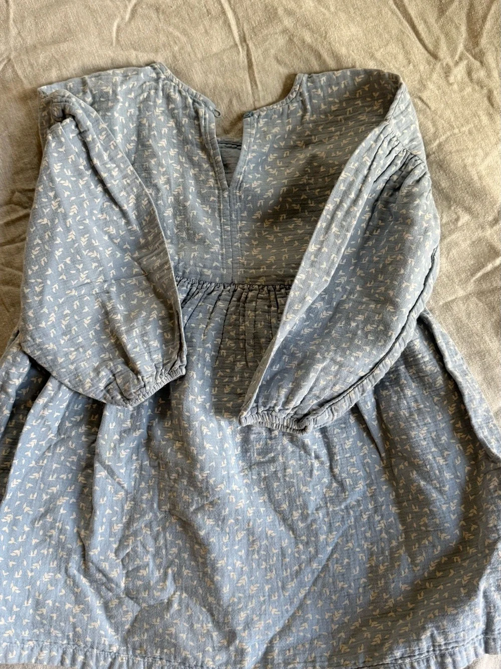 Tucker + Tate light blue floral blouse